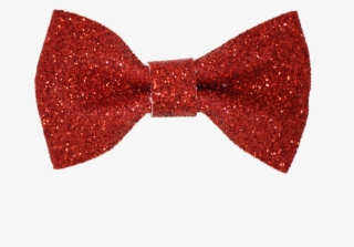 Red 2" Mini Glitter Bow - Red Glitter Bow Png