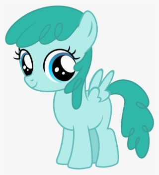 Bluemeganium, Cute, Filly, Looking At You, Safe, Simple - Cartoon