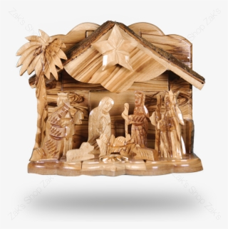 Home / Olive Wood / Inn Nativity Set - Wood