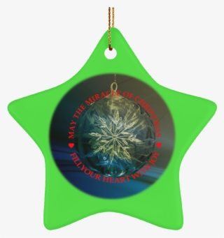 Ceramic Tree Ornaments Christmas Miracle Crafted Red - Christmas Ornament