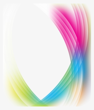 Abstract Border Png - Feixe De Luz Colorido Png