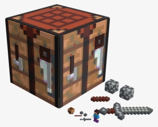 Amazoncom Minecraft Chest Storage Block Toys Amp Games - Minecraft Crafting Table