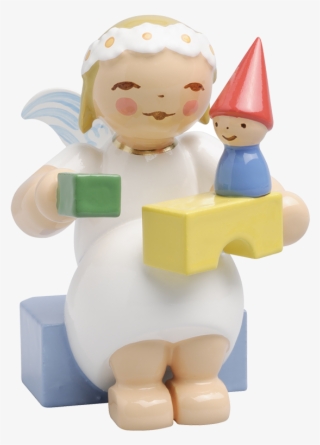 Marguerite Angel With Building Blocks - Wendt & Kühn