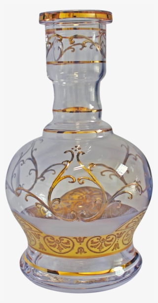 Jumbo Médio Jateado Transparente Arabesco - Glass Bottle