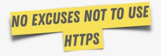 Https Is An Absolute Must For Any Website Sending User - Parallel