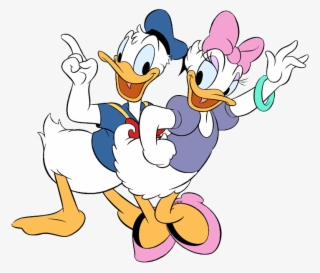 New Daisy, Donald Waving - Cartoon