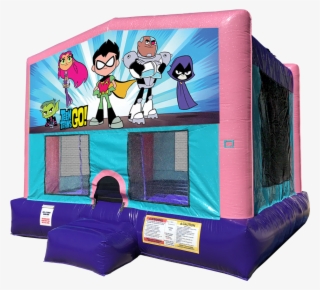 Teen Titans Go Sparkly Pink Bounce House Rentals In - Teen Titans Go S4
