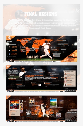 San Francisco Giants Social Media Cafe Digital Signage - Flyer