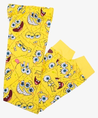 Long Sleeve Spongebob Faces Boys Pajama Set - Cartoon