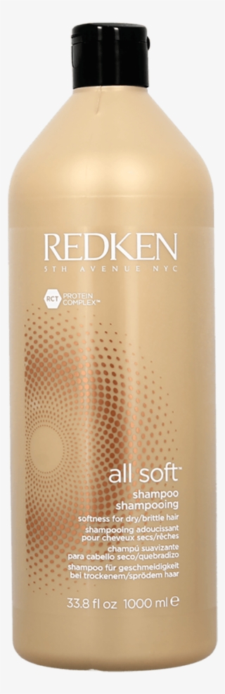 Redken All Soft Shampoo For Dry Hair 1000ml - Plastic Bottle