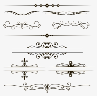 Ornament Retro Vintage Png And For Free - Line Art