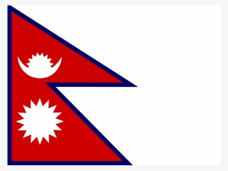 Flag Of Nepal Logo Png Transparent - Flag Of Nepal
