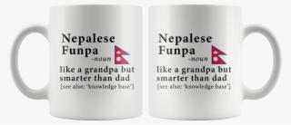 Nepalese Funpa Definition Nepal Flag Grandpa Day - Mug