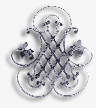 Decorative Forged Steel Floral Grill - Rosoni In Ferro Battuto