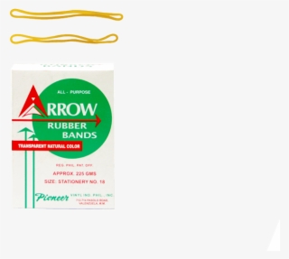 Rubber Band Arrow 225g - Transparency