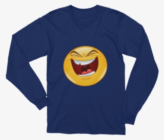 Unisex Evil Laugh Emoji Long Sleeve T-shirt - Long-sleeved T-shirt