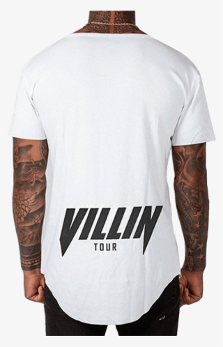 Brick City Villin White Drop Front Tee Faded Faith - Active Shirt