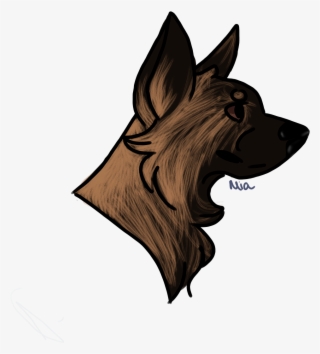 Folie Art - Old German Shepherd Dog