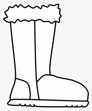 Boots, Fur, Snow, Rain, Black And White, Png - Work Boots