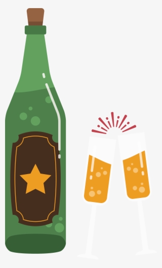 Plastic Bottles Clipart Broken Glass Bottle - Beer Bottle
