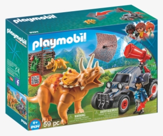 Enemy Quad With Triceratops - Playmobil Enemy Quad With Triceratops