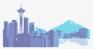 Seattle Skyline Icon - Space Needle Seattle Clip