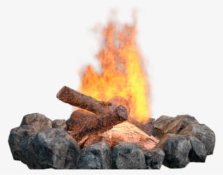 Drawn Campfire Fire Png - Transparent Background Fireplace Png