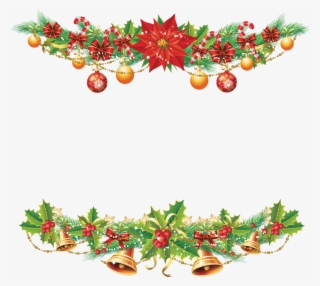 Christmas Trim - Christmas Retro Garland Clipart