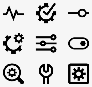 Settings - Transparent Background Minimalist Icons
