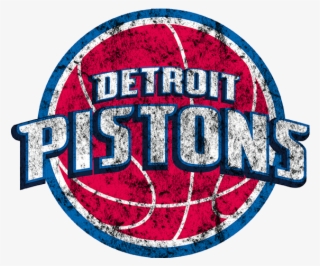 Detroit Pistons 2005-present Primary Logo Distressed - Ball