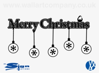 Merry Christmas Snowflake - Circle