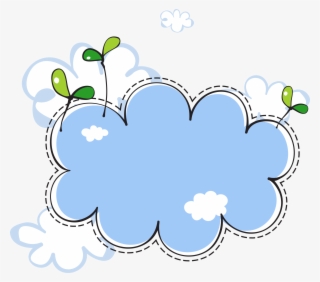 Clouds Euclidean Vector Seedlings Border Cloud Clipart - 云朵 边框