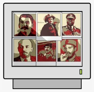 This Network Monitor Icon Dictator Themed Icon Set - Cartoon