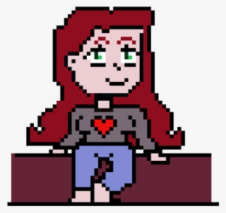 A Girl Standing Somewhere, Near Something - Cartoon