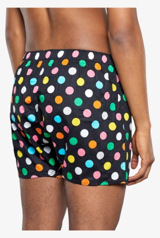 Blue Boxer With Big Colorful Dots - Calzoncillos De Tela Originales