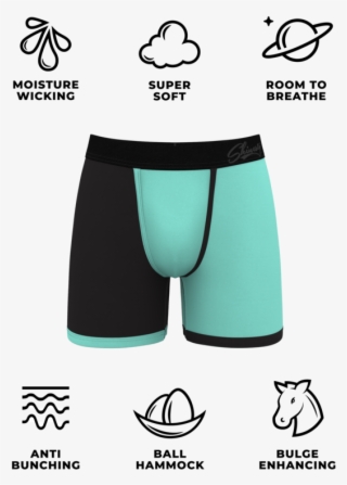 Black Boxers With Pouch Effect - Valentines Day Boxers