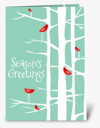 Winter Wonderland Teal/red - Illustration