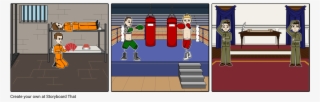 Boxers, Soldiers, And Prisoners - Cartoon