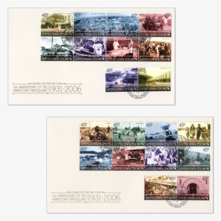 Set Of Two First Day Covers With Gummed Stamps Affixed - Postage Stamp