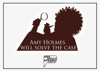 Customcat Men's Premium Tee-shirts Amy "sherlock" Holmes - Silhouette