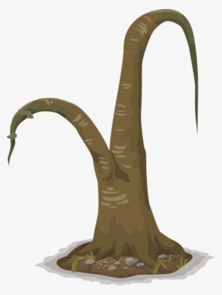 Cartoon Dead Trees - Banana Tree Died Clip Art