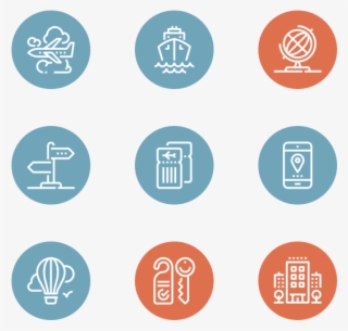 Hotel Icons Free Travel - Circle