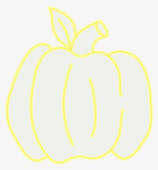 Pastel Outline Pumpkin - Illustration