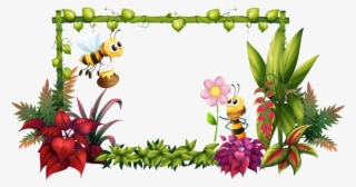Фотки Flower Border Clipart, Garden Clipart, Borders - Transparent Background Elegant Flower Borders