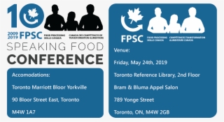 The Speaking Food Conference And Annual General Meeting - Graphic Design