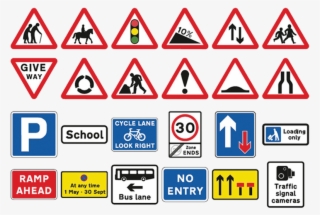 Road And Traffic Signs - Signs And Symbols With Names