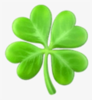 Leaves 4 Cute Green Garden Emoji Apple Imoji Applemoji - Firkløver Emoji