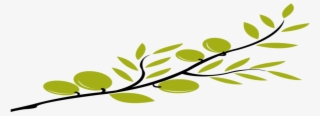 Although Markedly Chinese, The Symbol Is Quite Familiar - Olive Tree Branch Clip Art
