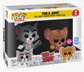Funko Pop Tom And Jerry Flocked 2 Pack - Tom And Jerry Flocked Funko Pop