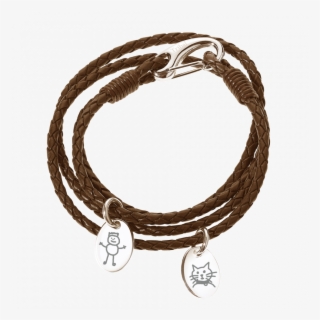 Png Black And White Library Childrens Drawing Leather - Leather Charm Bracelet